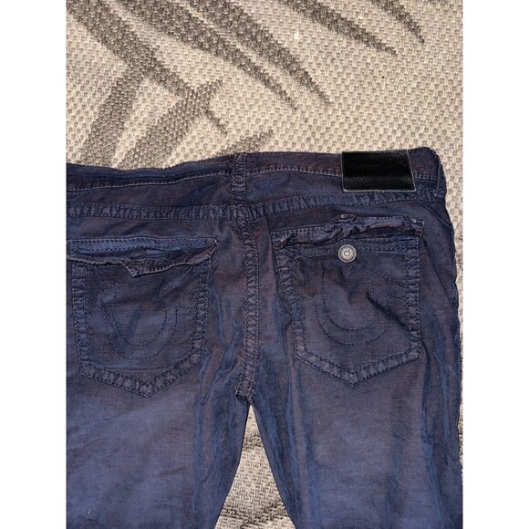 True Religon Ricky Flap Big T Relaxed Straight Leg Corduroy Pants Red 40x29 - Picture 9 of 9